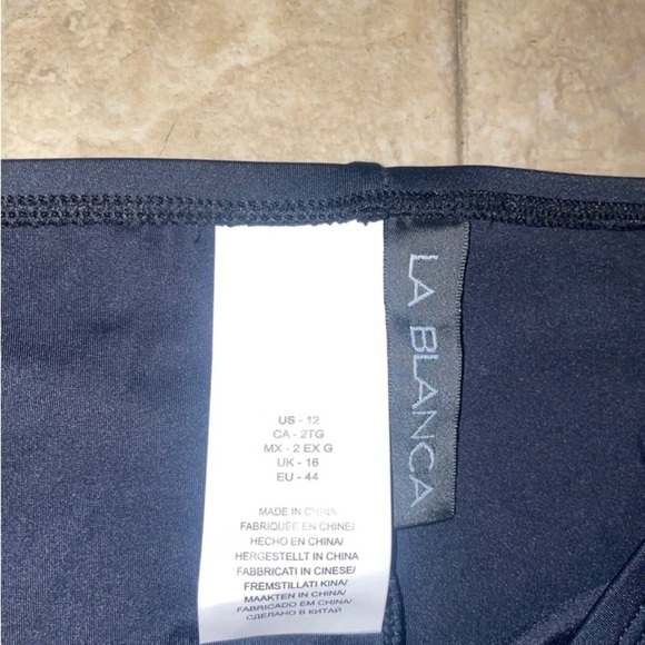 La Blanca Sll Island Goddess Side Shirred Hipster Swimsuit Bottom NWT size 12 - Picture 6 of 7